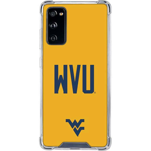 West Virginia University WVU Galaxy S20 FE Clear Case